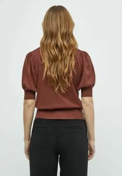 Minus Liva- T-Shirt Basic - Dark Cinnamon Brown -Minus Winkel b15730488de54a35bc9b5ec43a7c88d8