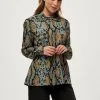 Minus Alyx - Overhemdblouse - Misty Blue Snake Print