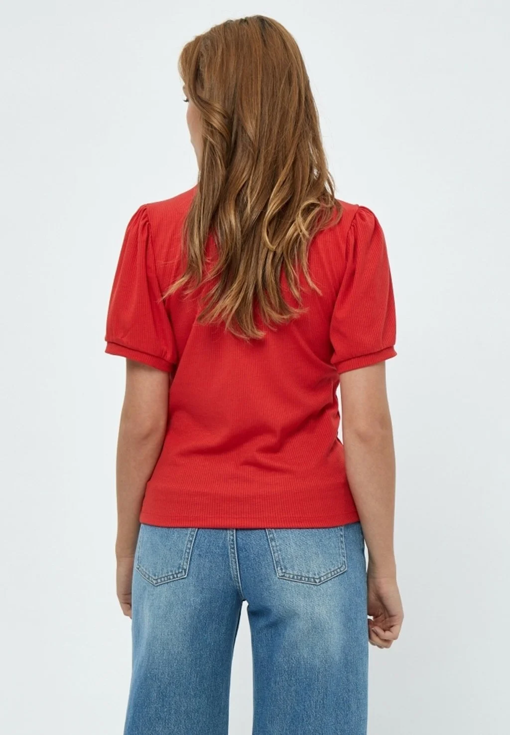Minus Johanna- T-Shirt Basic - Lava Red 5 Minus Johanna- T-Shirt Basic - Lava Red - Afbeelding 3