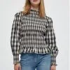 Minus Alora - Blouse - Ebony Black Checks -Minus Winkel b8e2fd509d654ae5be0b26b505e31246