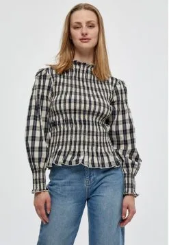 Minus Alora - Blouse - Ebony Black Checks