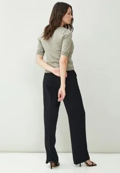 Minus Milla - T-Shirt Basic - Wood Smoke Melange -Minus Winkel bb8f6abeb8fc4a76a5802408b938a239