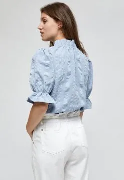 Minus Bergitta- Blouse - Dark Powder Blue -Minus Winkel bc375a3753ee43bcace74c04becb74af