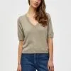 Minus Milla - T-Shirt Basic - Wood Smoke Melange -Minus Winkel bc5e653fb90343b4b214b4b560bb42d7