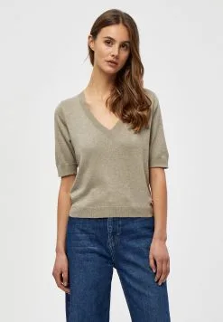 Minus Milla - T-Shirt Basic - Wood Smoke Melange