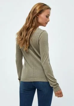 Minus New Laura - Vest - Wood Smoke Lurex -Minus Winkel bc868101ed794ac2b7bc0d55d4fd711a