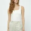 Minus Selvia Square Sleeveless- Top - Cloud Dancer