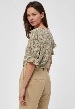 Minus Mina - Blouse - Matcha Flower Print -Minus Winkel bdb69f953d0040f9bd64f32b14636c18