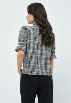 Minus Vendia - Overhemdblouse - Black Checked -Minus Winkel be2cbbd61f494129a83a60ad4418af7a