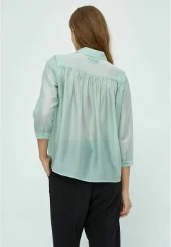 Minus Aneda 3/4 Sleeve- Overhemdblouse - Aqua Haze Blue -Minus Winkel bf37c9606fa84673a541ddc8a3fee506