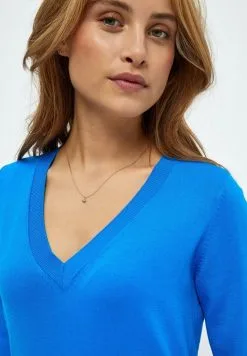 Minus Milla 3/4 Sleeve - Trui - Ocean Blue -Minus Winkel bf9e2bc59dff4bbd9e327694ecb98c4e