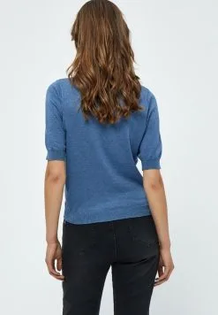 Minus Milla - T-Shirt Basic - Denim Blue Melange -Minus Winkel c0bdb27980a946c6b56036b287f7ac2f