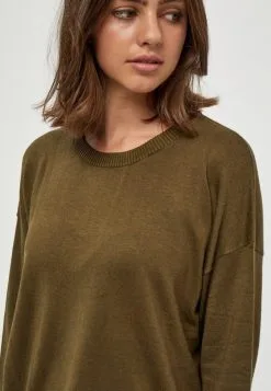 Minus Elne - Trui - Dark Olive Melange -Minus Winkel c1119d54964a4a6fbbf3704d6b841500