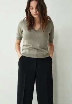 Minus Milla - T-Shirt Basic - Wood Smoke Melange -Minus Winkel c18492a2743f463e8e3d03bb0900d89b