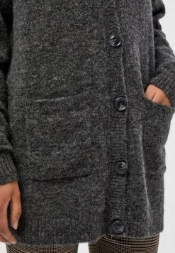 Minus Rosia Long - Vest - Dark Grey Melange -Minus Winkel c34655547be844ef829423e0ebc837f3