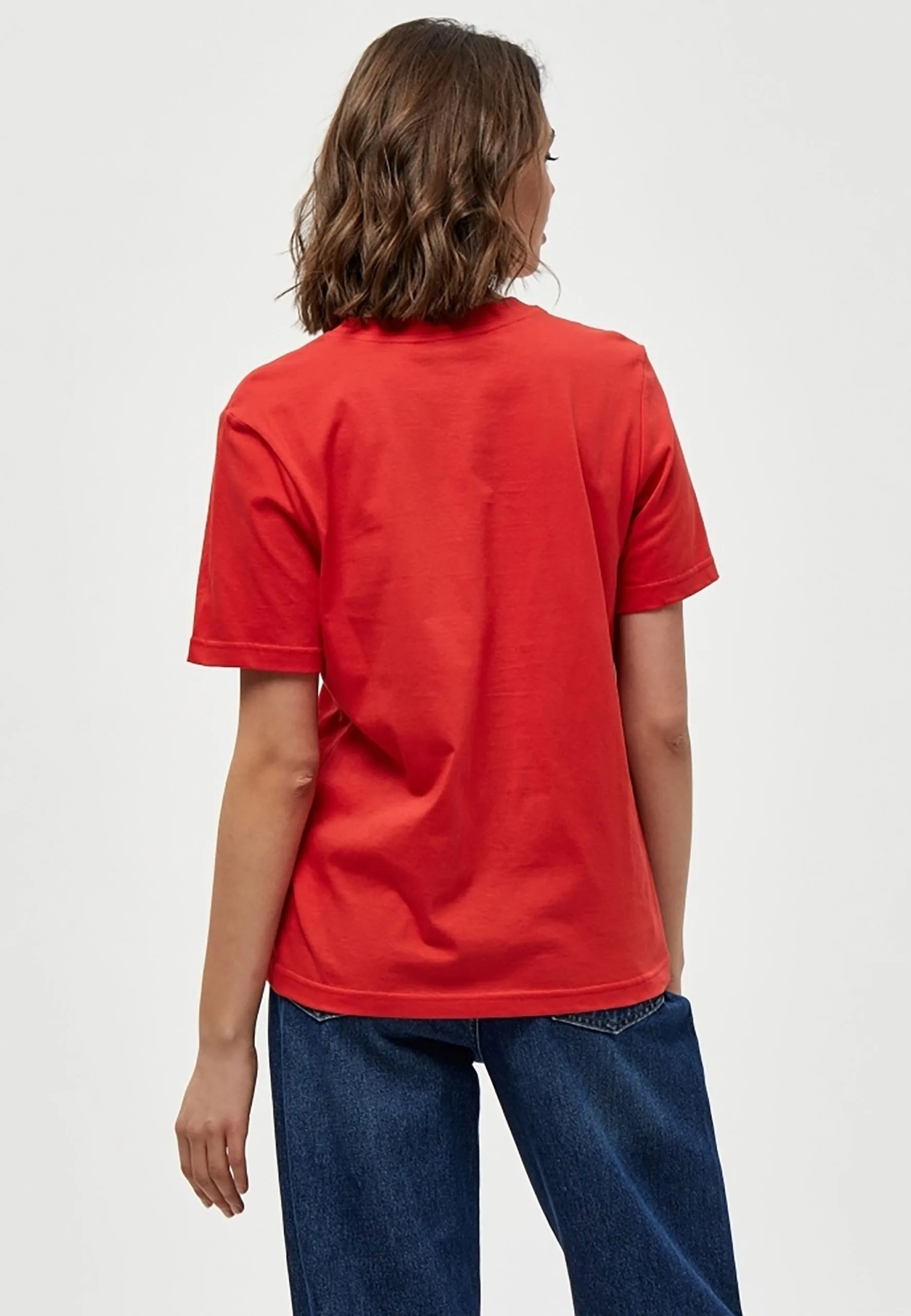 Minus Cathy - T-Shirt Basic - Lava Red 5 Minus Cathy - T-Shirt Basic - Lava Red - Afbeelding 3