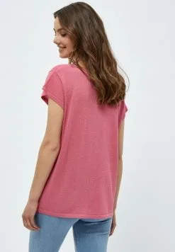 Minus Carlina- T-Shirt Basic - Pink Flamingo Lurex -Minus Winkel c454d8bf62b045f89bd1d9547ac1b5b9