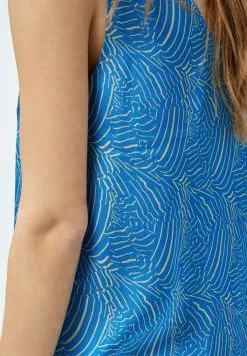 Minus Visala Grs Sleeveless - Blouse - Horizon Blue Print -Minus Winkel c566a7748fdc43fa8b01dbe85c5737a2