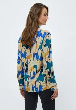 Minus Binna - Overhemd - Royal Blue Flower Print -Minus Winkel c6458139178f4755bf4695b88a099b6f