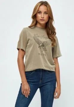 Minus Vilja- T-Shirt Print - Sand