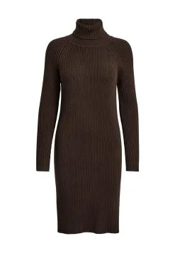 Minus Ava Turtleneck - Etui-Jurk - Slate Brown -Minus Winkel c7dddd8d9fbc4d1596f54ab77eda7a17