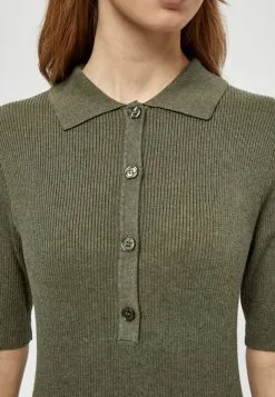 Minus Gebreide Jurk - Green Field Melange -Minus Winkel c92740cee28344f3841f9b346d32d824