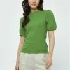 Minus Johanna- T-Shirt Basic - Light Moss Green