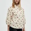 Minus Jena- Overhemdblouse - Broken White Flower Print -Minus Winkel ccfa4a869ca14bb3addc49d1a97fc504
