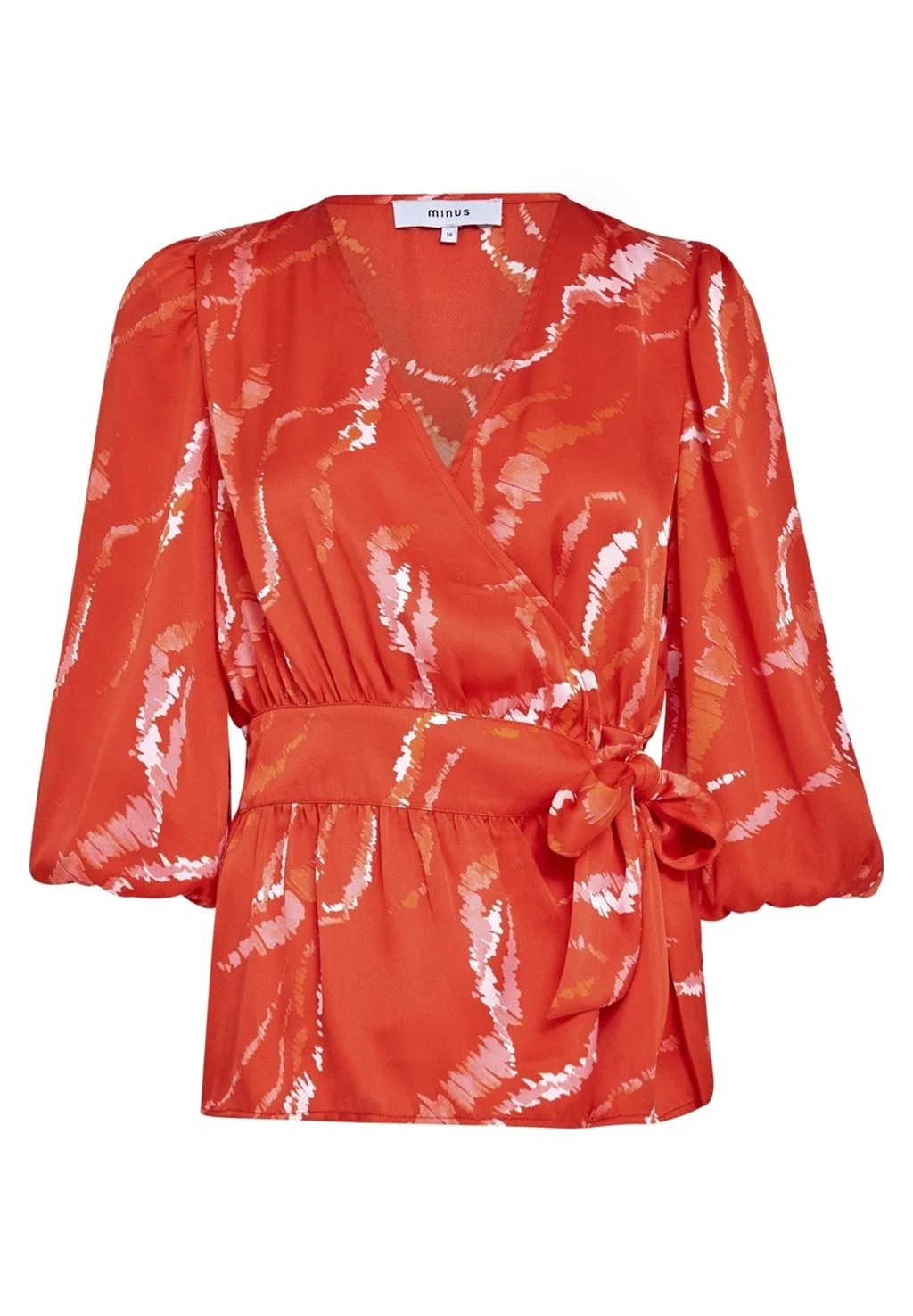 Minus Serena Grs Wrap - Blouse - Lava Red Graphic Print 7 Minus Serena Grs Wrap - Blouse - Lava Red Graphic Print - Afbeelding 5