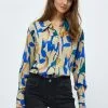 Minus Binna - Overhemd - Royal Blue Flower Print -Minus Winkel ce1dbe5792934193856c3ce638e8db29