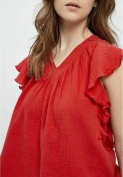 Minus Hemma- Blouse - Lollipop Red -Minus Winkel ce8e8ca33c384b6bb7f5b72ff925e67d