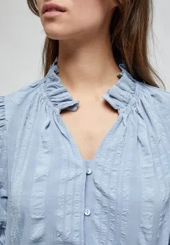 Minus Bergitta- Blouse - Dark Powder Blue -Minus Winkel ced457dde823432e880c09dd5a1342dd