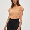 Minus Leti Tee - T-Shirt Basic - Tropical Peach -Minus Winkel cf04d8c3674f4641b7e669c2ca9b0404