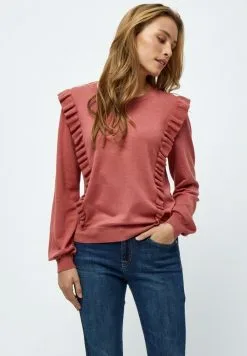 Minus Vesia - Trui - Dusty Cedar Red Melange