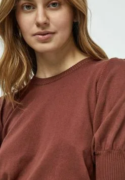 Minus Liva- T-Shirt Basic - Dark Cinnamon Brown -Minus Winkel cff8507d91674e2ba64244042c9b3255