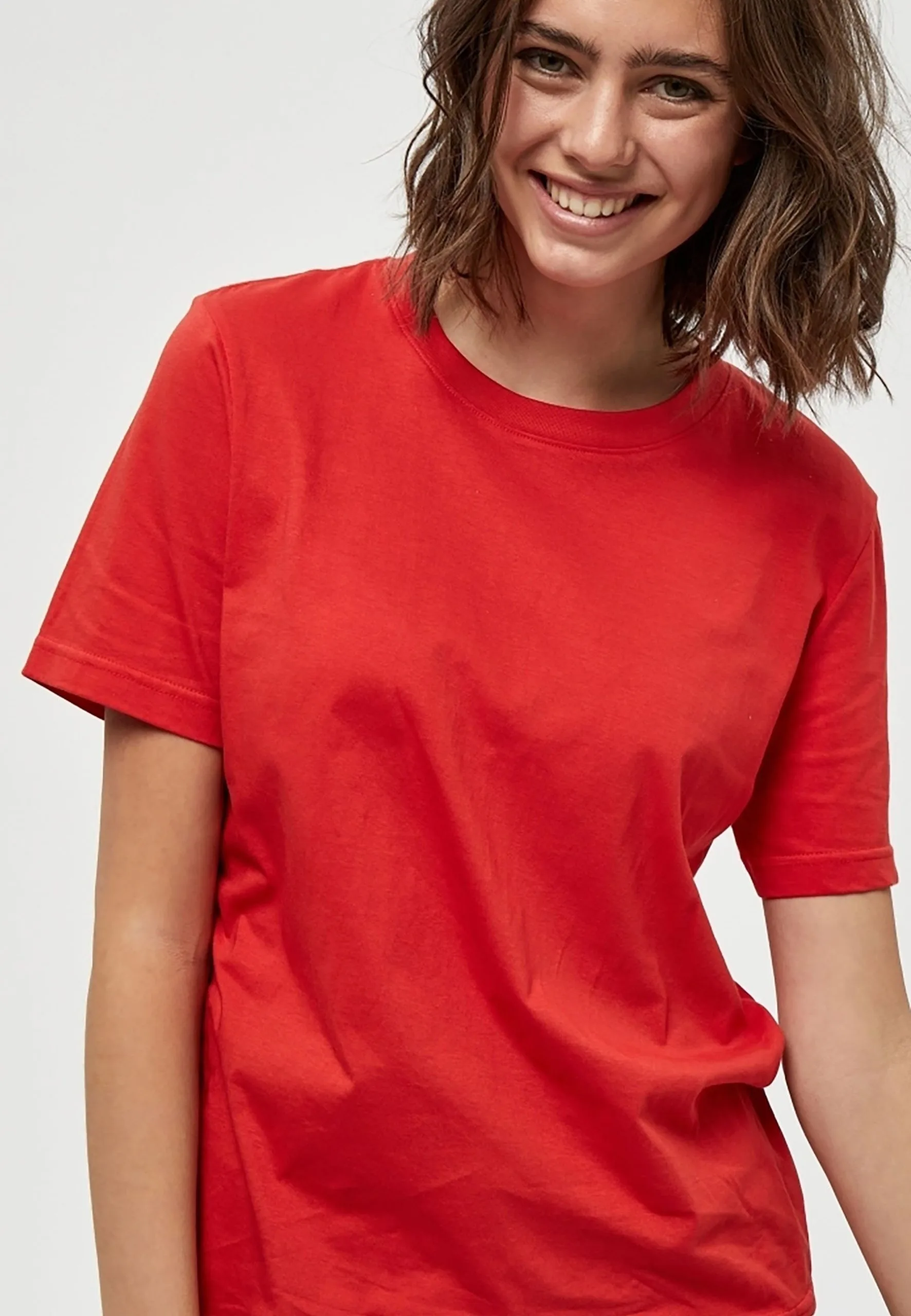 Minus Cathy - T-Shirt Basic - Lava Red 6 Minus Cathy - T-Shirt Basic - Lava Red - Afbeelding 4
