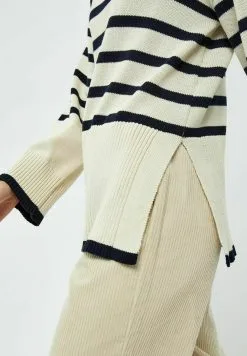 Minus Leonie Collar- Trui - S Gardenia Stripe -Minus Winkel d27b079f64264391b6aac1971d2f4502