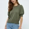Minus Liva - T-Shirt Basic - Green Field Melange
