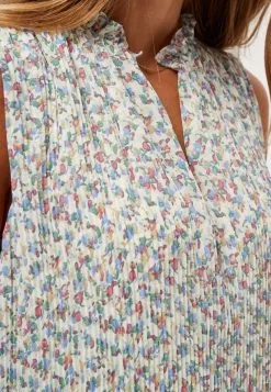 Minus Rikka Sleeveless- Jurk - Frosted Mint Flower Print -Minus Winkel d46175675dba445290413a56c51026f0