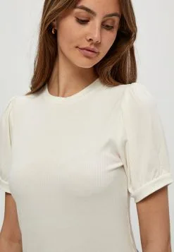 Minus Johanna- T-Shirt Basic - Cloud Dancer -Minus Winkel d4880e790eaa45c6a1fc574f6b503fcc