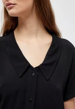 Minus Elissa - Overhemdblouse - Black -Minus Winkel d4b652e4fc2f48d4bbd9cc7a53e1a6ee