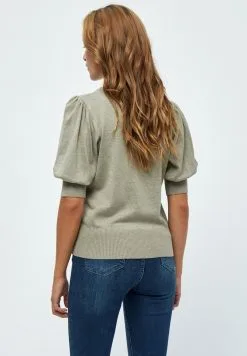 Minus Liva - T-Shirt Basic - Wood Smoke Melange -Minus Winkel d6d8723eb744425b975e85746d1a6f5f