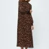 Minus Mia Smock- Jurk - Brown Leo Print