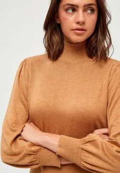 Minus Mersin Highneck - Etui-Jurk - Almond Melange -Minus Winkel d7f18525f81e4112ba153ec0c8d97d22