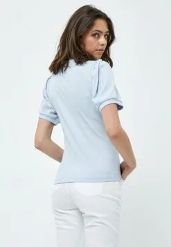 Minus Johanna- T-Shirt Basic - Ibiza Blue -Minus Winkel d92e438b263246c0a950afe370f5178b
