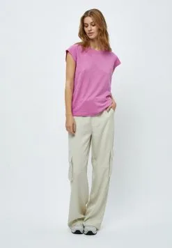 Minus Leti Tee - T-Shirt Basic - Super Pink -Minus Winkel d9bbb74a7227401792d670b645757001