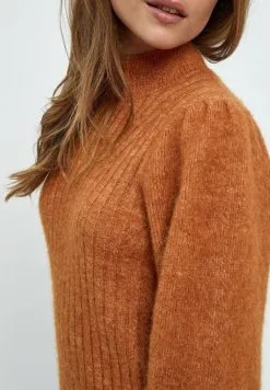 Minus Ditta - Gebreide Jurk - Desert Sand Melange -Minus Winkel da7382036d364815968a882bb283cc95