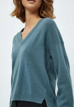 Minus Majsa V- Neck - Trui - Sea Mist -Minus Winkel e15ddd969132474caaf967be072f38e1
