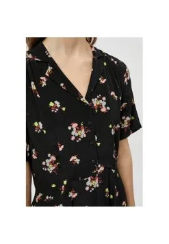 Minus Maxi-Jurk - Black Flower Print -Minus Winkel e1c55c1b57f248c8a932b461674f94c7