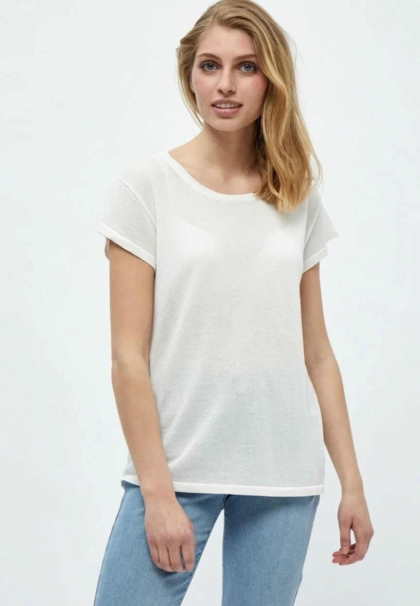 Minus Carlina- T-Shirt Basic - Off White 3 Minus Carlina- T-Shirt Basic - Off White